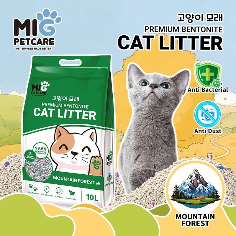 MIG PETCARE Premium Bentonite Cat Litter 10L