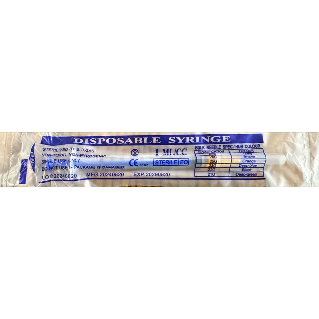 Disposable Syringe in 1ml 2.5ml 5ml  Removable Needles for Pets