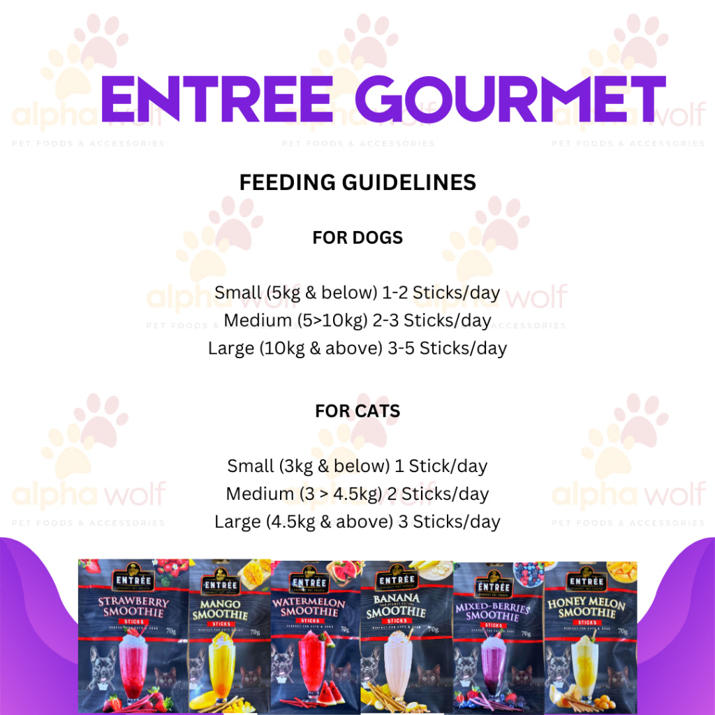 Entree Smoothie Stick Treats For Dogs and Cats 70g