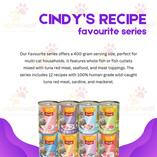 Cindy's Recipe Favorite Cat Food Can In 400g