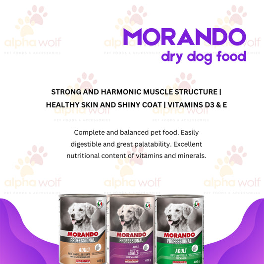 Morando Professional Organic Pate Veal Dog Food in Can 400g
