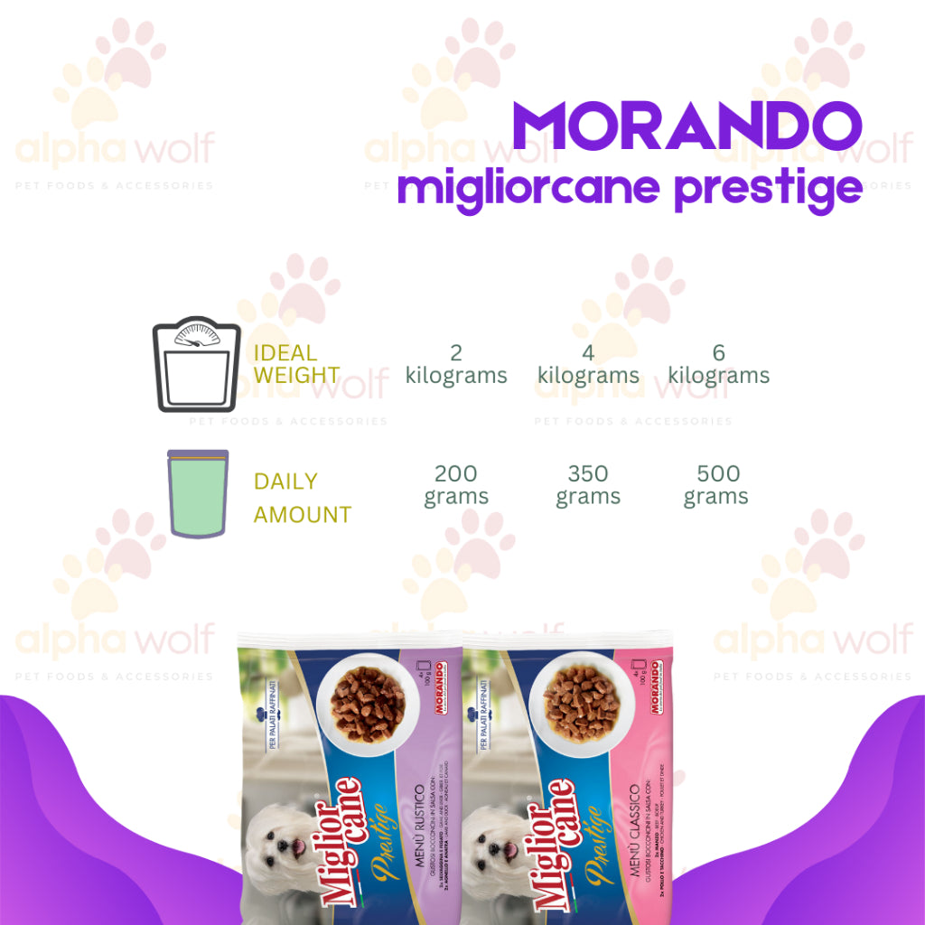 Miglior Cane Prestige Wet Dog Food (4pouches per pack 100g per pack) 400g