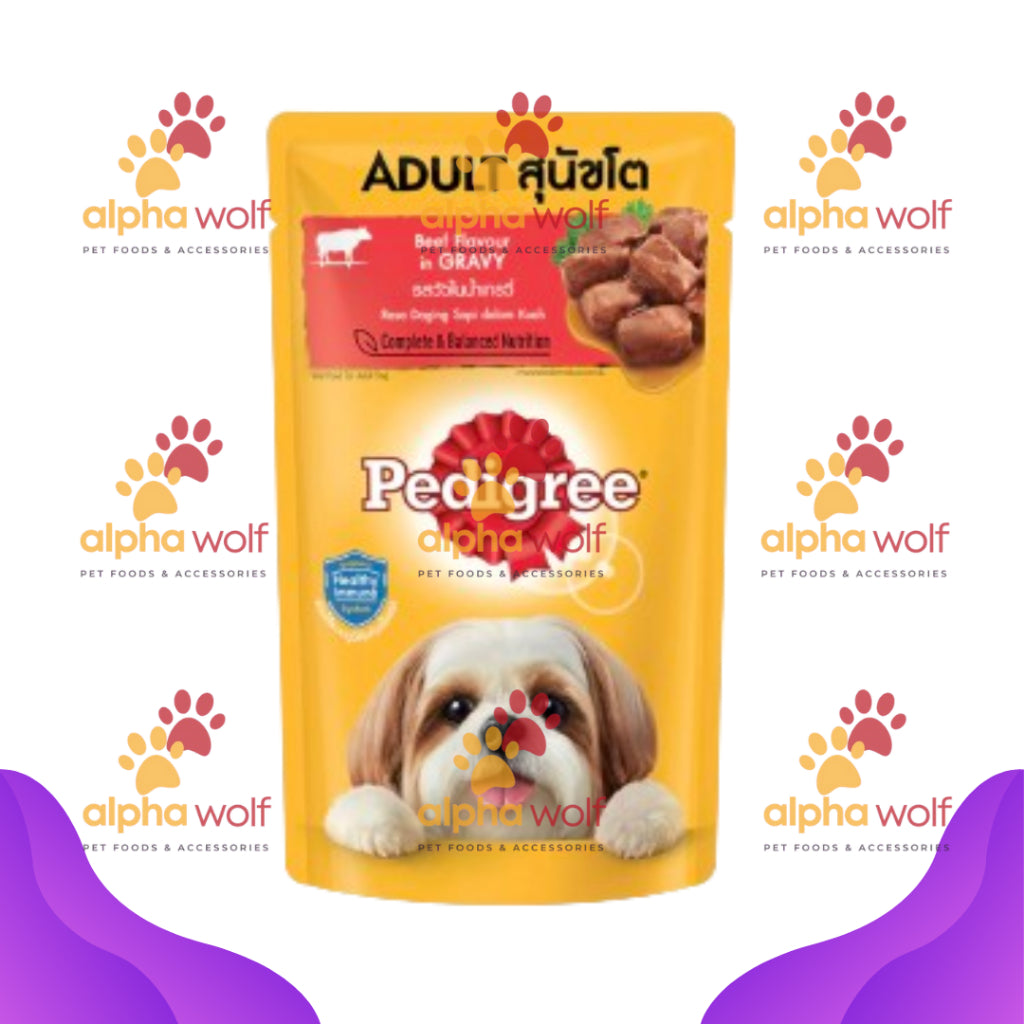 Pedigree Wet Food For Adult Dog, Complete And Balance Nutrition 130g