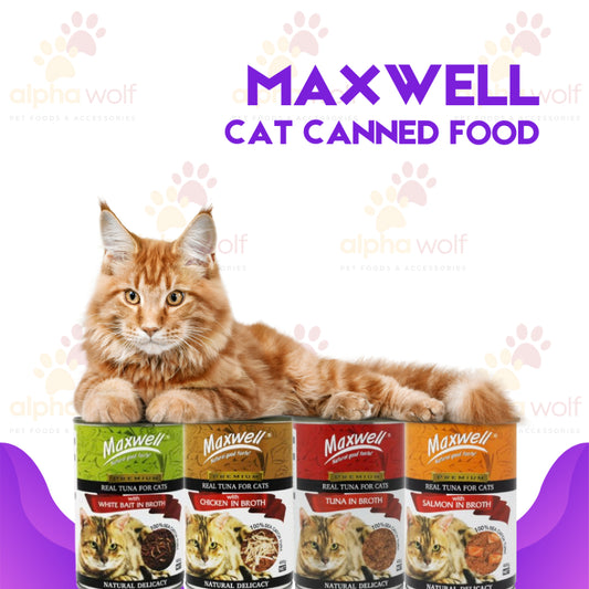 Maxwell Premium Real Tuna Canned Cat Food 400g