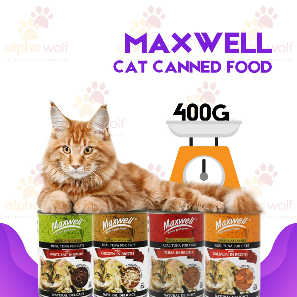 Maxwell Premium Real Tuna Canned Cat Food 400g