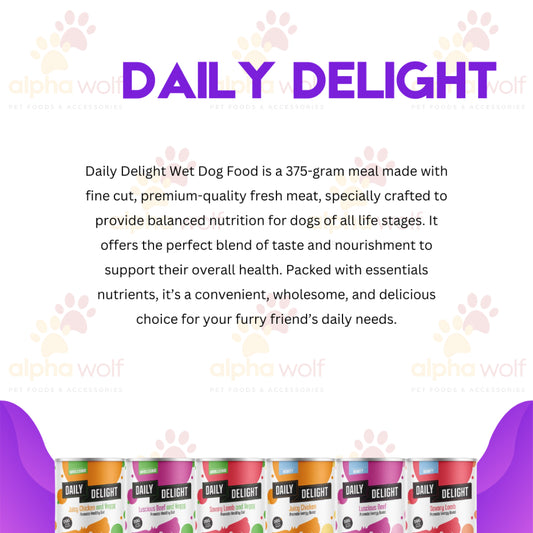 Daily Delight Wet Dog Food 375g