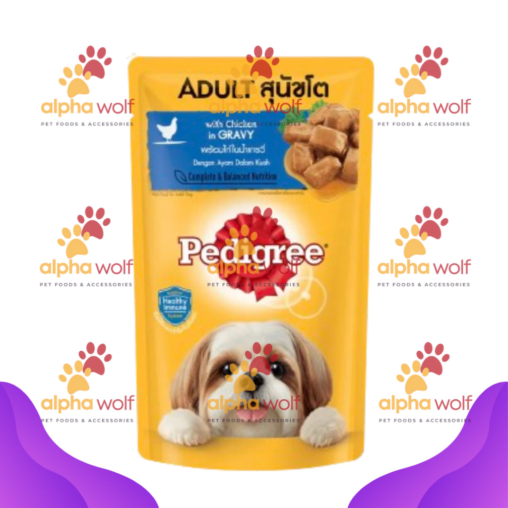 Pedigree Wet Food For Adult Dog, Complete And Balance Nutrition 130g