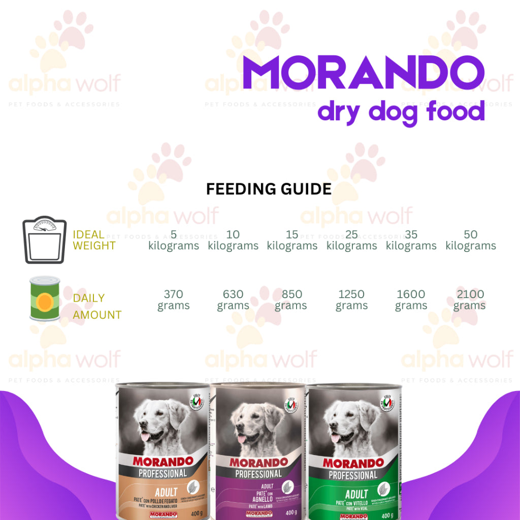 Morando Professional Organic Pate Veal Dog Food in Can 400g