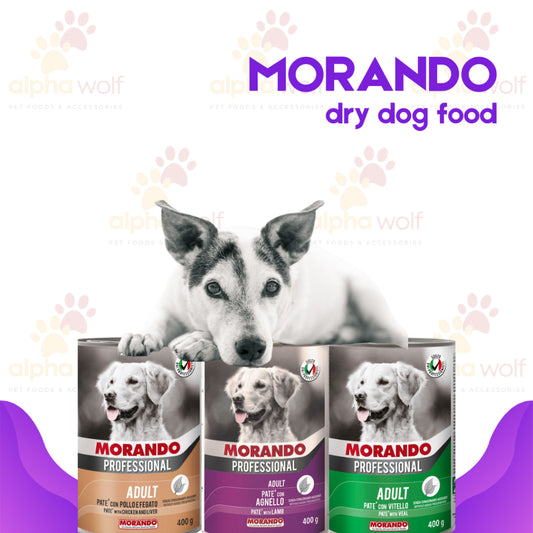 Morando Professional Organic Pate Veal Dog Food in Can 400g