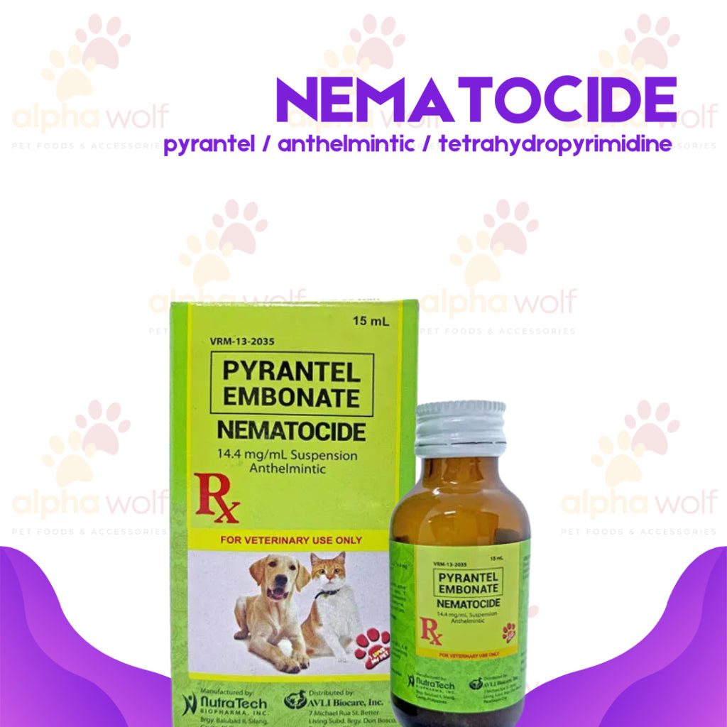 Nematocide Pyrantel Embonate Dewormer 15ml - 60ml