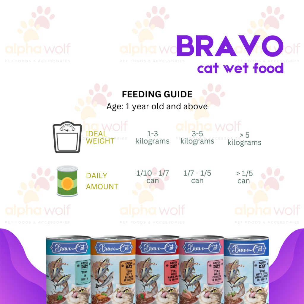 Bravo Wet Cat Canned Food 400g