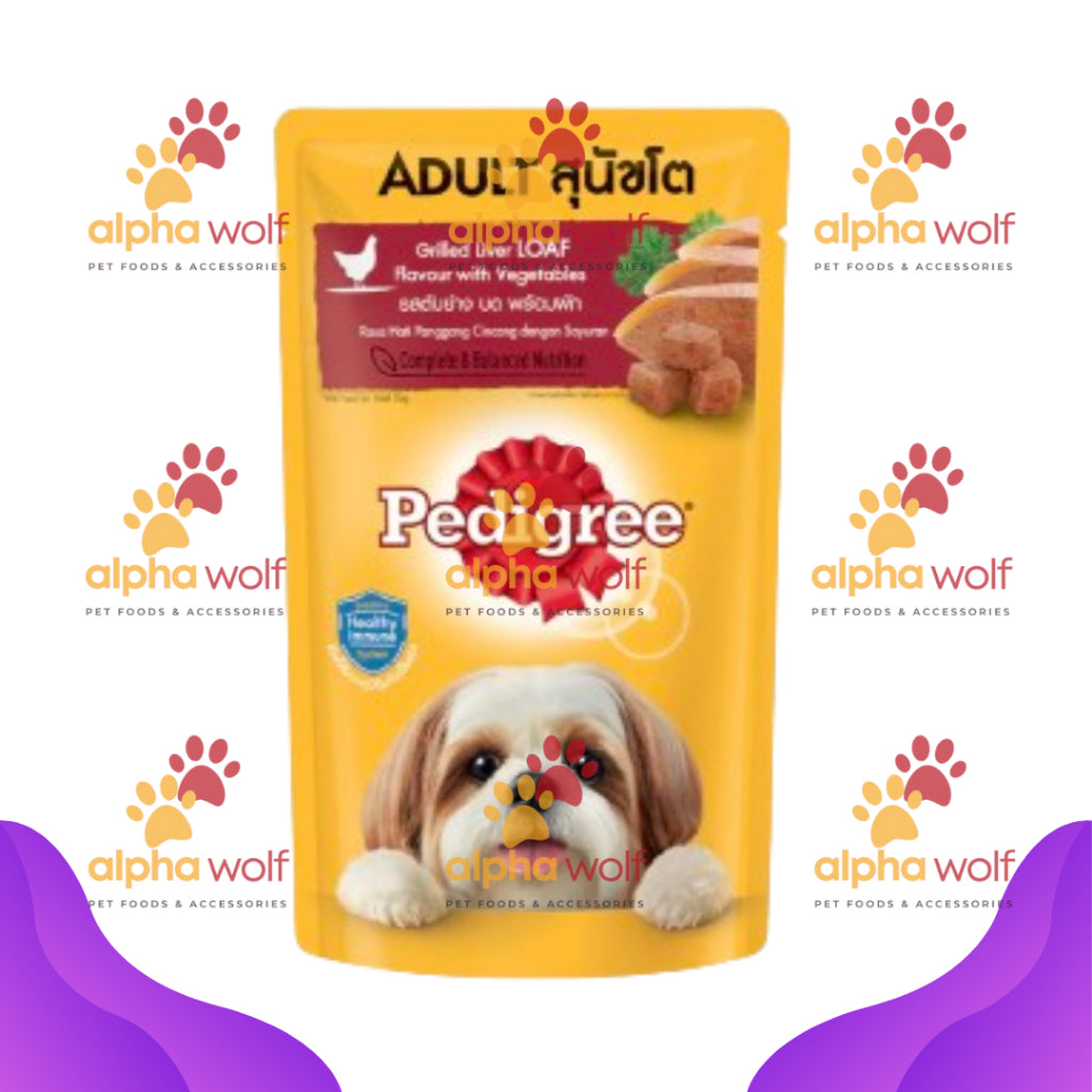 Pedigree Wet Food For Adult Dog, Complete And Balance Nutrition 130g
