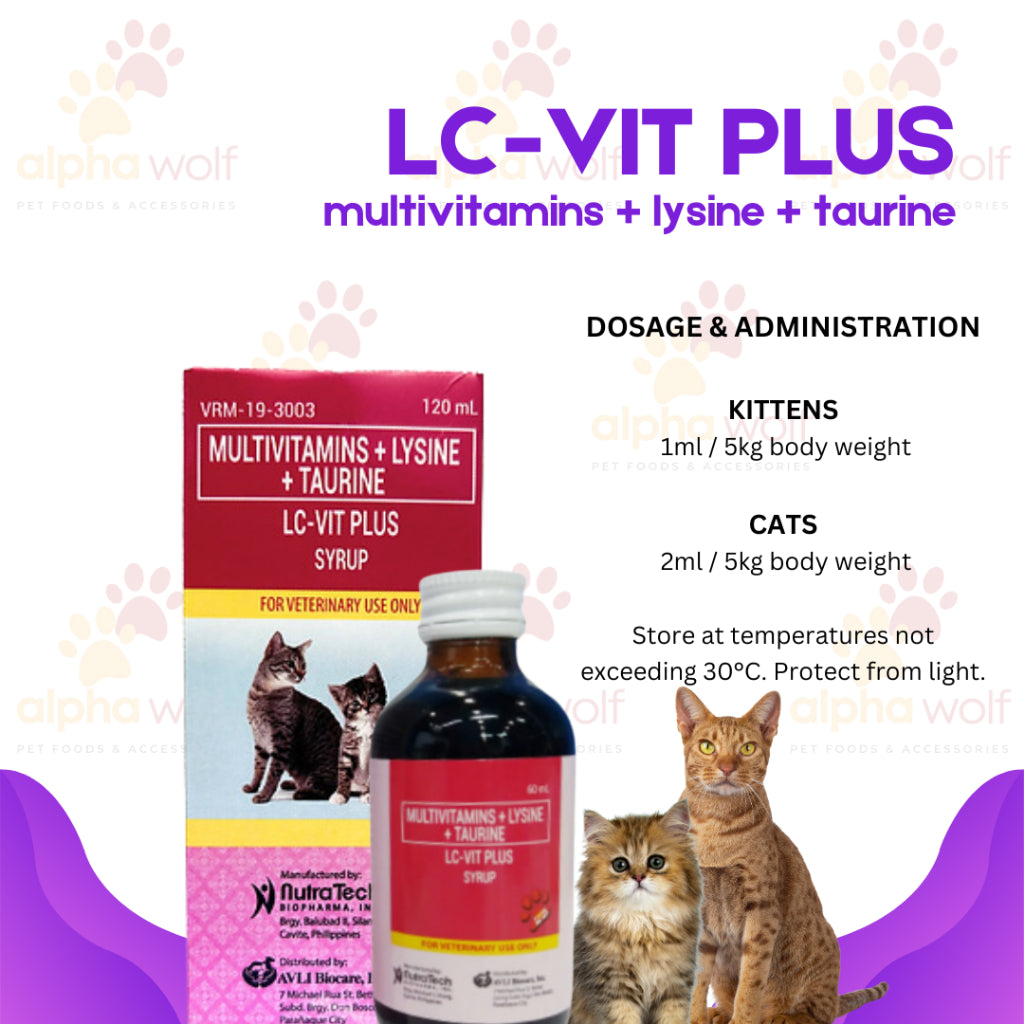 LC-Vit Plus (For Cats) w/ Taurine 60-120ml