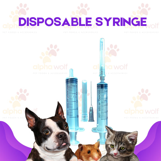 Disposable Syringe in 1ml 2.5ml 5ml  Removable Needles for Pets