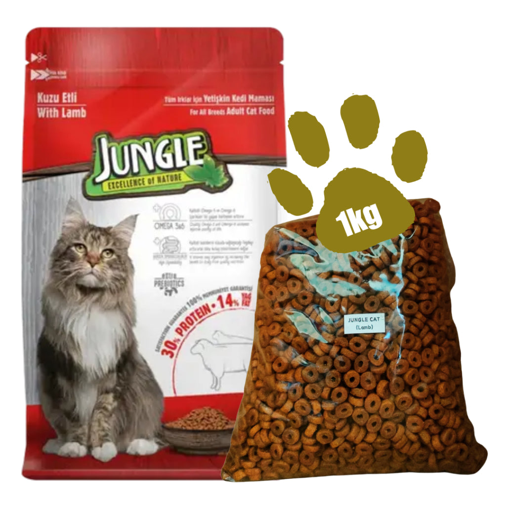 Jungle Dry Cat Food For Adult or Kitten 1kg