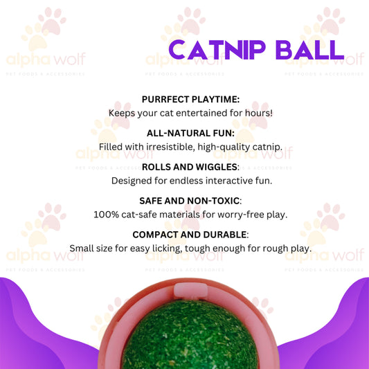 Catnip Ball for Cat with Cover Assorted Color