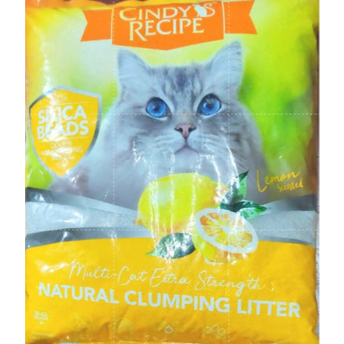 Cindy Recipe Natural Clumping Bentonite Cat Litter 10L Silica Beads