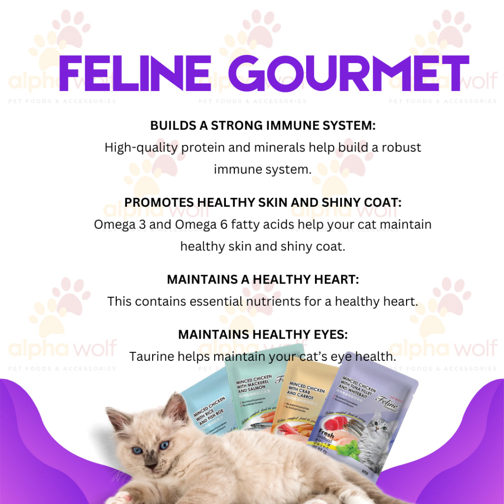 Feline Gourmet Pouch Wet Cat Food 80g