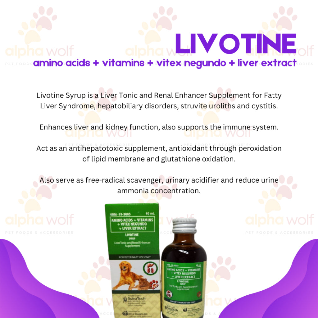Livotine ( Liver Tonic and Renal Enchancer Supplement ) 60 ml and 120ml