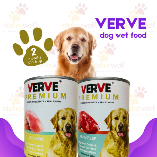 Verve Wet Dog Food in Can 375g