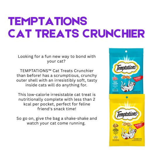 Temptations Cat Treats Crunchier 30g