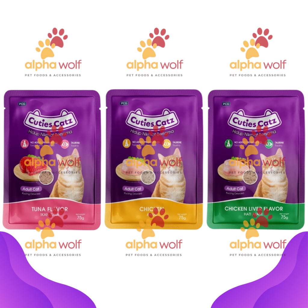 Cuties Catz Wet Cat Food 75g