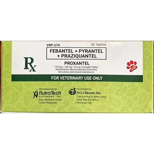 Proxantel Dewormer Chewable Tablet for Dogs & Cats 1box