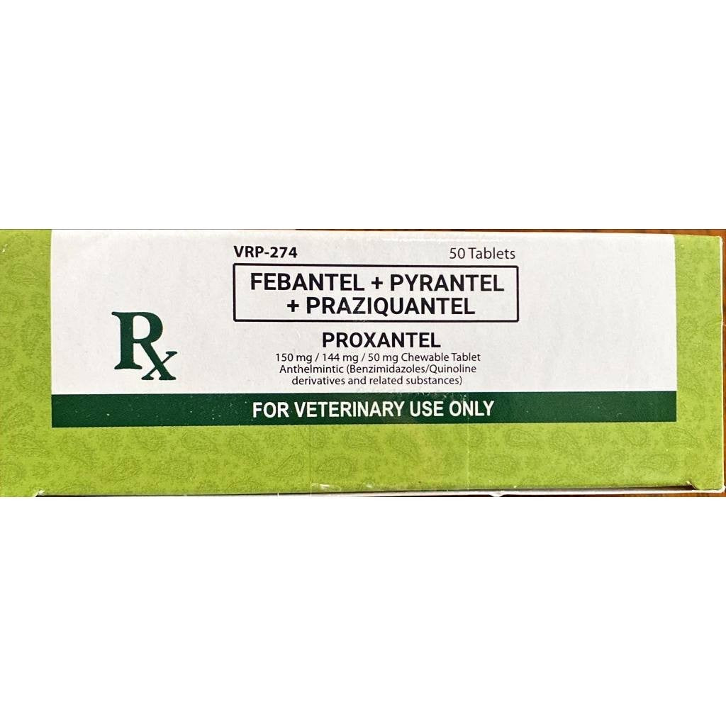 Proxantel Dewormer Chewable Tablet for Dogs & Cats 1box
