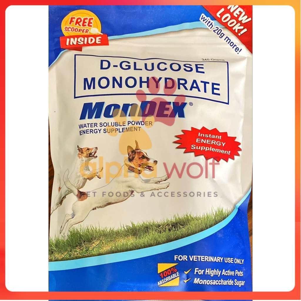 Mondex Dextrose Powder D-Glucose Monohydrate for Dogs 100grams and 360grams Meds PLA
