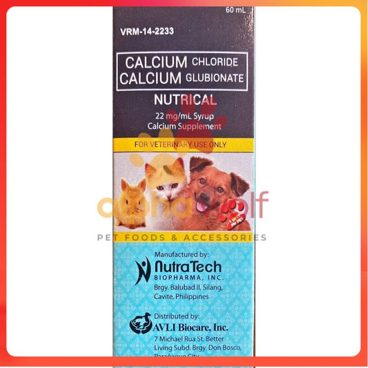 NUTRICAL Syrup Calcium Supplement Vitamins for Dogs and Cats 60ml & 120ml