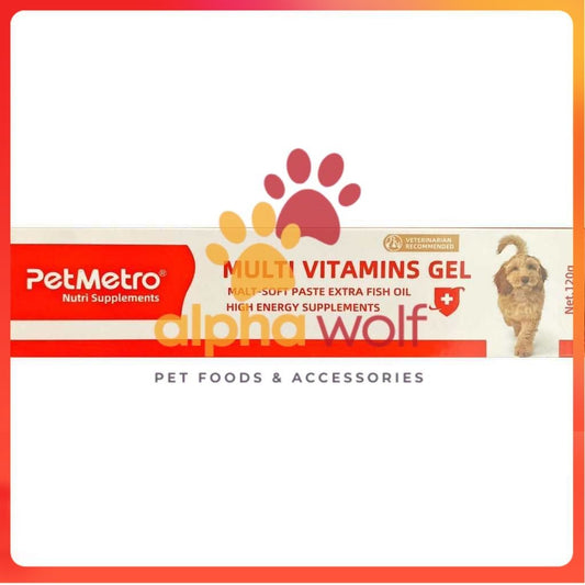 PetMetro MULTI VITAMINS GEL Nutri Supplements for Dog and Cats 120g