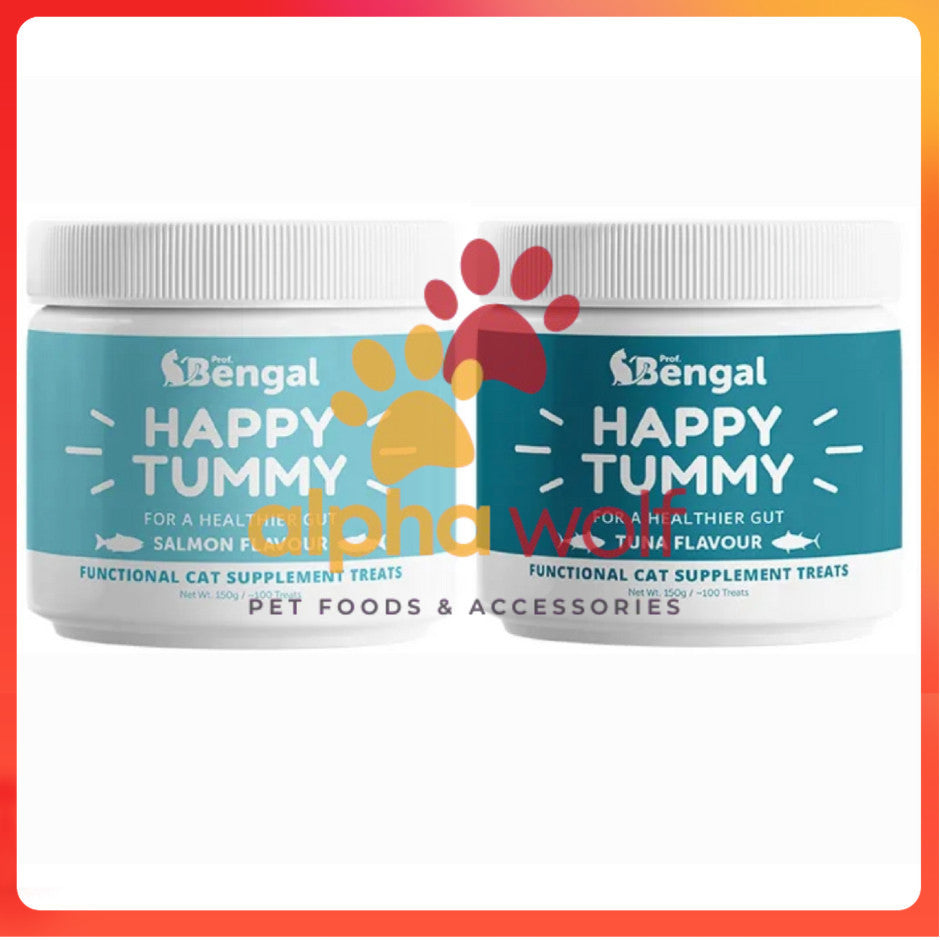Prof Bengal Happy Tummy Cat Treats & Snacks with Probiotics 150g