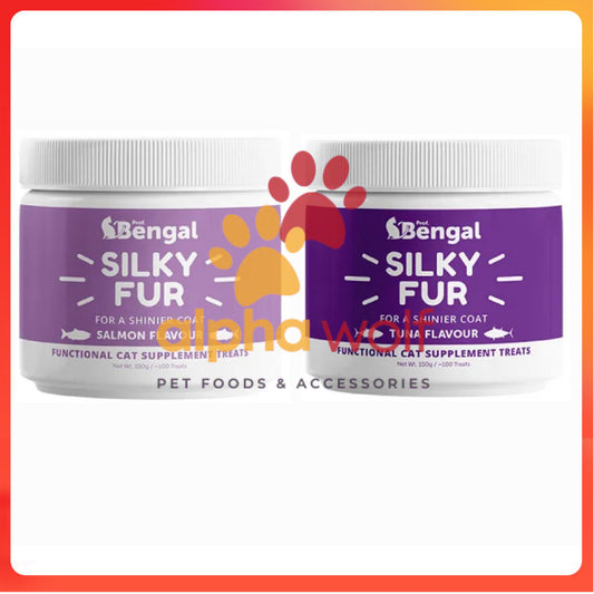 Prof Bengal Silky Fur Functional Cat Supplement Treats for Shiny Coat 150g