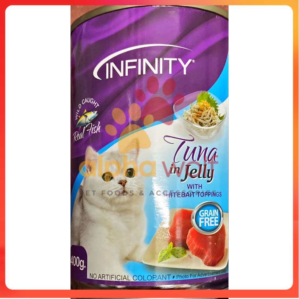 Infinity Wet Cat Can Food Tuna in Jelly 400g