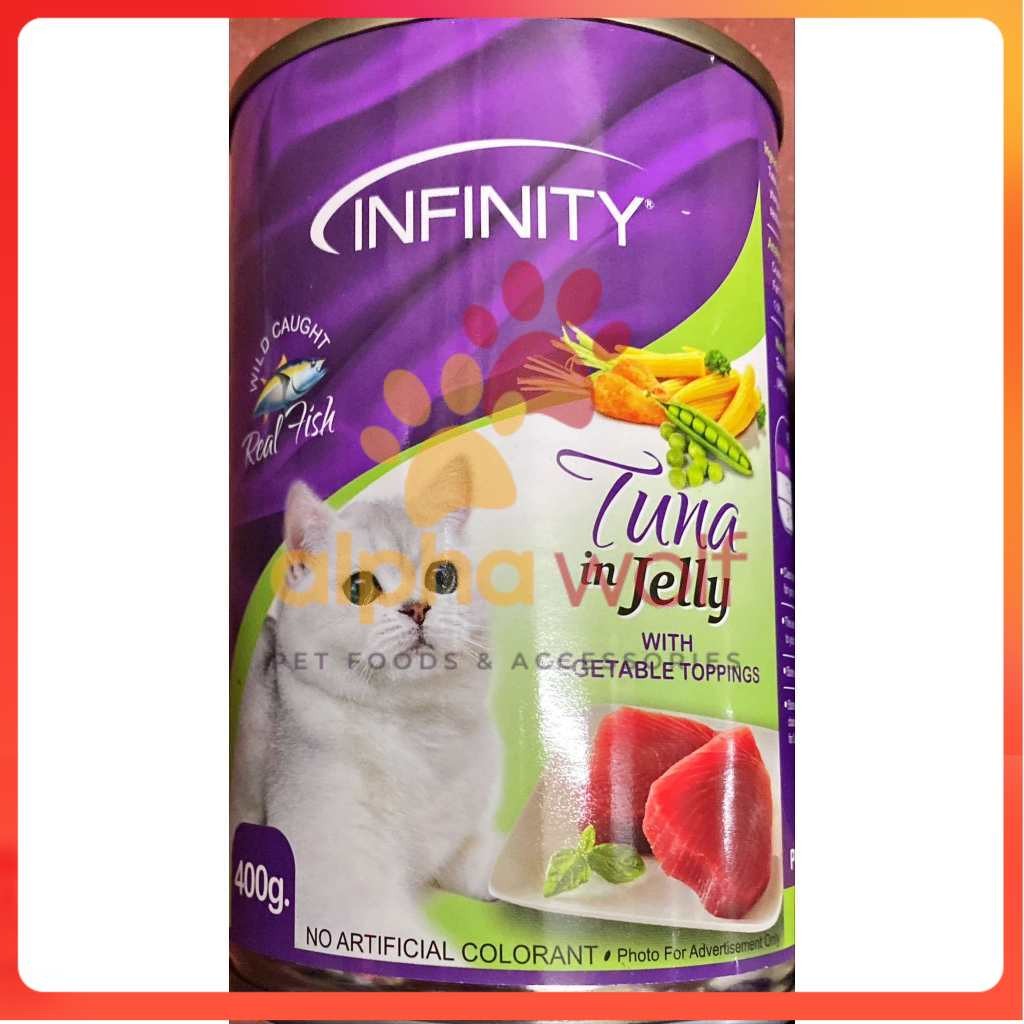 Infinity Wet Cat Can Food Tuna in Jelly 400g