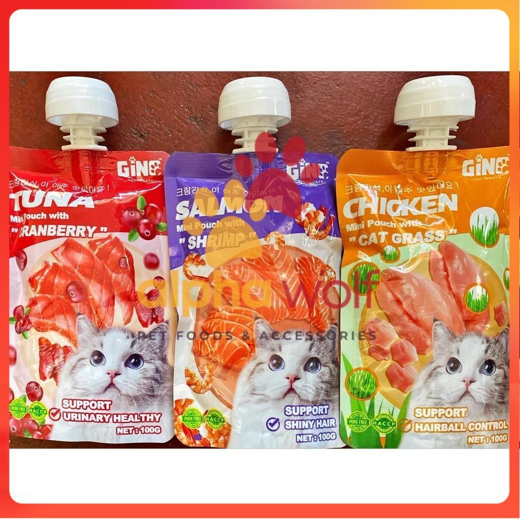 Gino Wet Cat Food in Pouch 100g