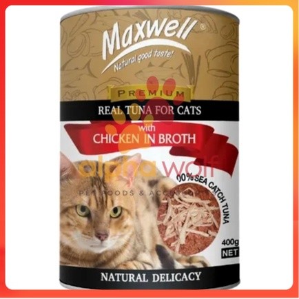 Maxwell Premium Real Tuna Canned Cat Food 400g
