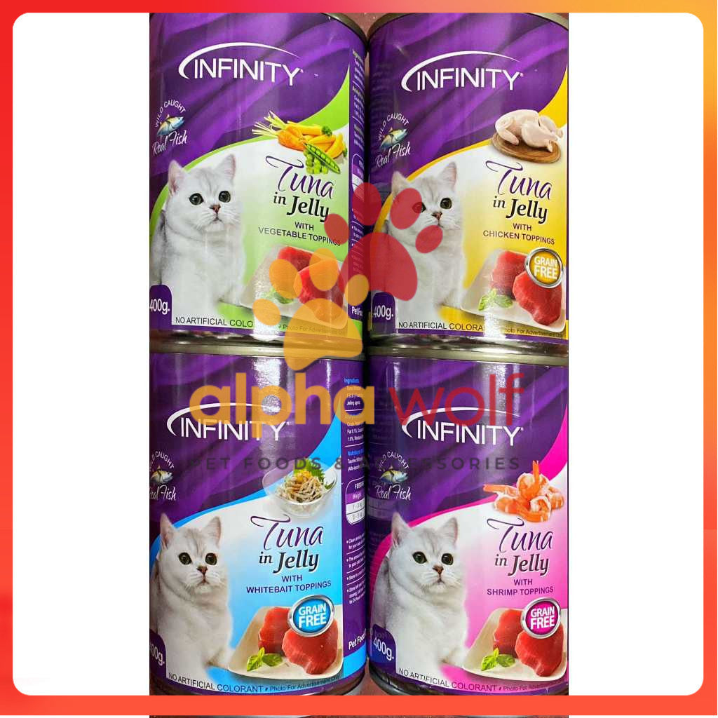 Infinity Wet Cat Can Food Tuna in Jelly 400g