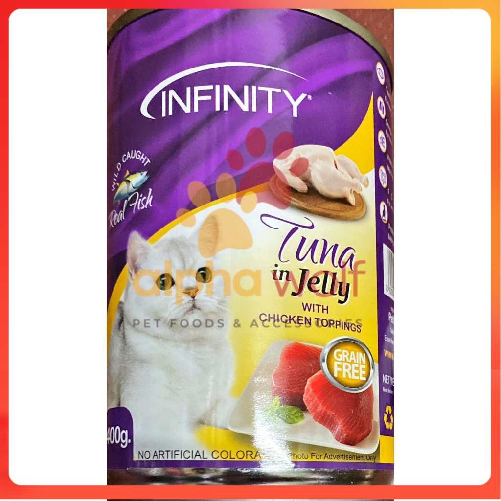 Infinity Wet Cat Can Food Tuna in Jelly 400g