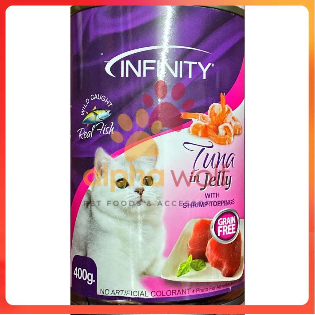 Infinity Wet Cat Can Food Tuna in Jelly 400g