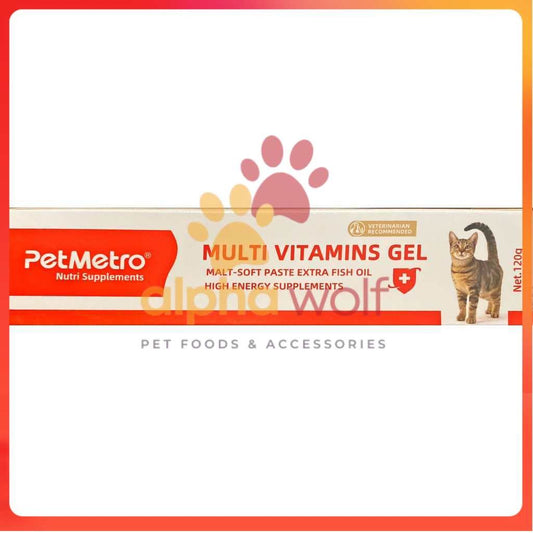 PetMetro MULTI VITAMINS GEL Nutri Supplements for Dog and Cats 120g