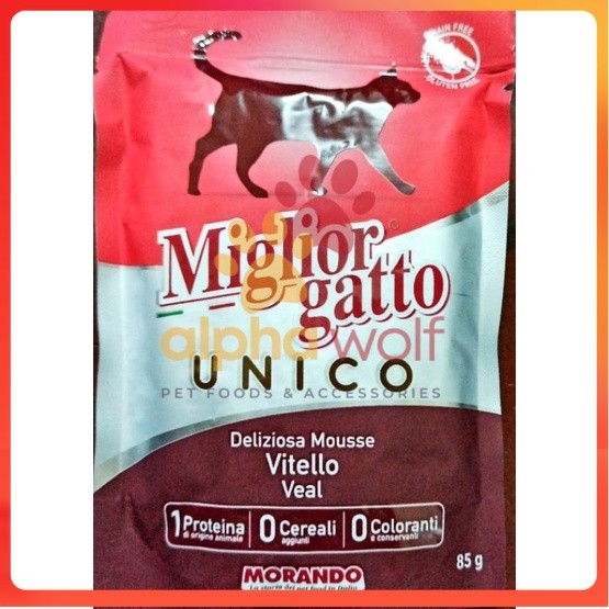 Miglior Gatto Unico Morando Wet Cat Food (85g)