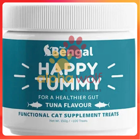Prof Bengal Happy Tummy Cat Treats & Snacks with Probiotics 150g