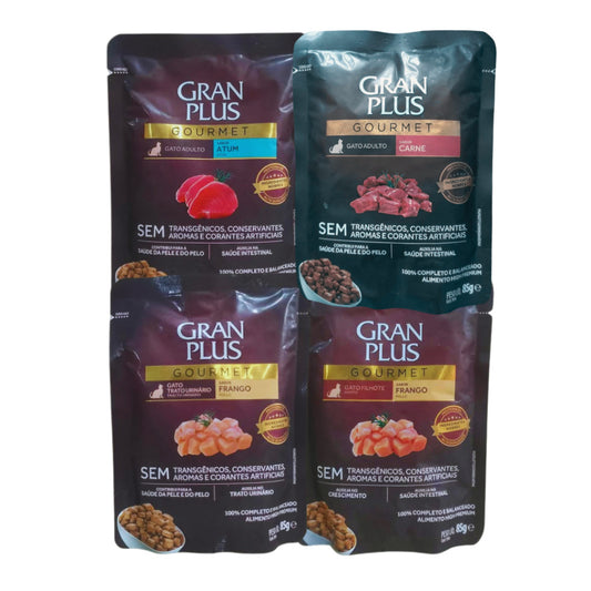 Gran Plus Gourmet Adult Cat Food in Pouch 85g